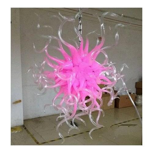 Pink and Clear 110/220v AC Led Bar Light Office Restaurant Modern LED Chandelier