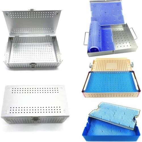 Sterilizing Tool Sterilising Box Autoclavable Tray with Silicone Mat Ophthalmic Instruments