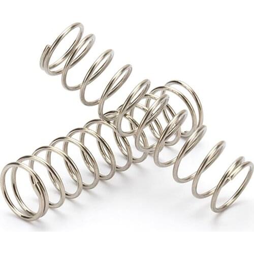 1PCS Compressed Springs, Wire Diameter 0.8mm, Outer Diameter 12mm, Free Length 100/120/150/180/200mm, 304 Stainless Steel Coil