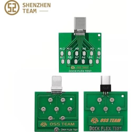 Micro USB Dock Flex Test Board For iPhone 6 7 8 And Android Phone U2 Battery Power Charging Dock Tristar Tester