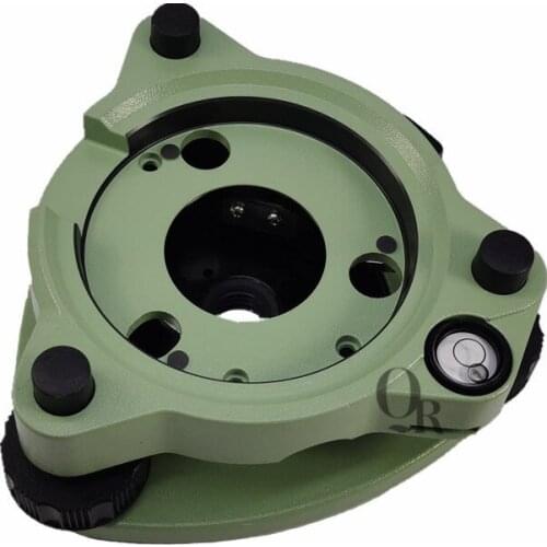 High Quality Three-Jaw Green Tribrach Without Optical Plummet Fits Leica Total Station