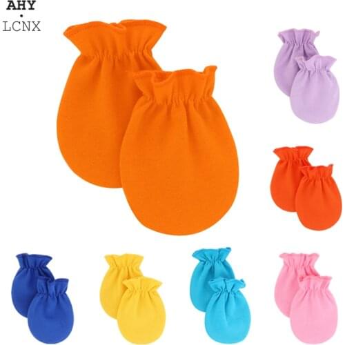 1 Pair Fashion Anti Scratching baby Gloves for Newborn Protection Face Cotton Scratch newborn Mittens accessories