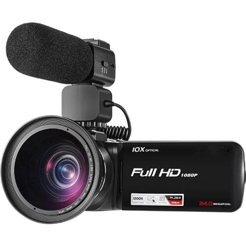 Winait 24MP 1080P 5.1M pixel CMOS Sensor Remote Control Project Narrative 3" Touch TFT Digital Video Camera