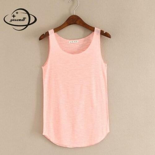 Yaumadb Women Tank Top Summer Female Camis Tees Sleeveless Clothing Solid Short Sexy Ladies Fashion Crop Top Slim Clothes Ly22