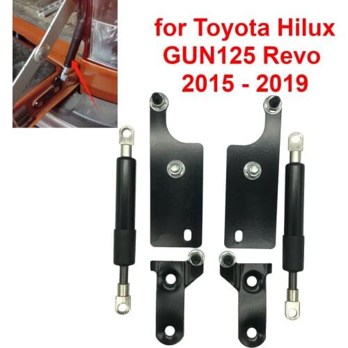 Rear Tailgate Board Slow Down Support Rod Lift Strut Gas Shock Damper For Toyota Hilux GUN125 Revo 2015 2016 2017 2018 2019