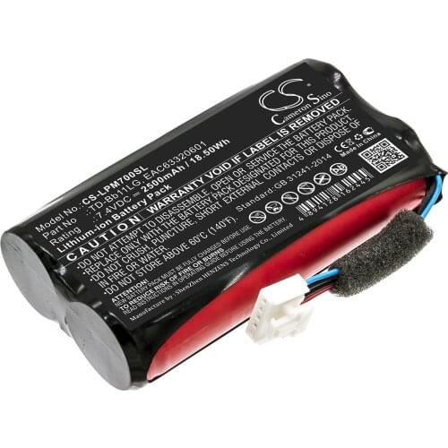 Cameron Sino Speaker Replacement Li-ion Battery 2500mAh For EAC63320601 JBL Music Flow P7, NP755 Free Tools