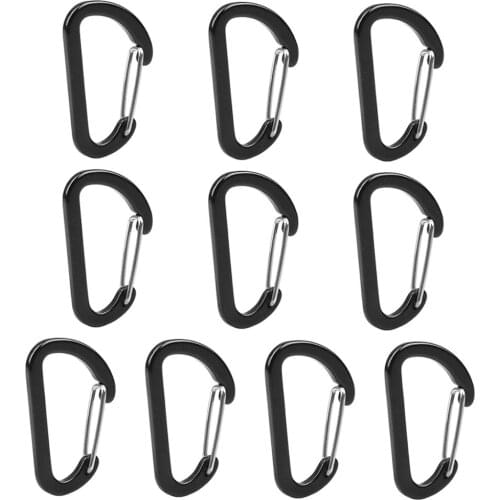 Carabiner Clips Hiking Keychain D-Ring Buckle Aluminum Alloy Fishing Rock Golf Towel Karabiner Camping Mountain Clamps