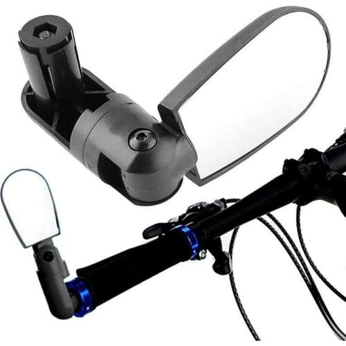 Glass Bike Rearview Mirror 360 Rotate Bicycle Cycling Road Mountain Bike Handlebar Wide Angle Rear View Mirrors