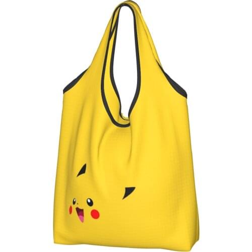 Pika Canvas Bag Woman Shoulder Bag Anime Manga Chibi Ins tote Bag