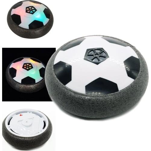 1pc Anti Stress Indoor Balls Air Power Soccer Disk Toys for Children Antistress Kids Lighting Up Electric Football Basketball