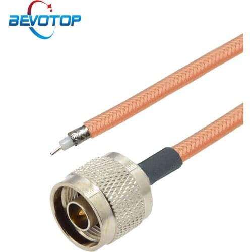 1pcs Single End N Type Male Plug to PCB Soldering Pigtail RG142 Cable High Quality High Temperature Resistant RF Coaxial N Cord