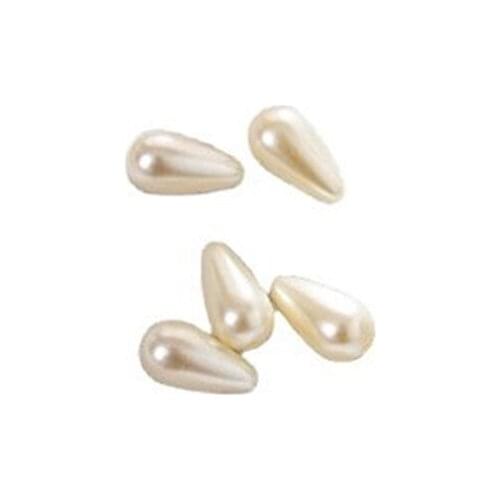 100pcs Water Drop Shape Imitation Pearls Spacer Beads with Holes DIY Stud/Drop Earrings Making Necklace Jewelry Accessories