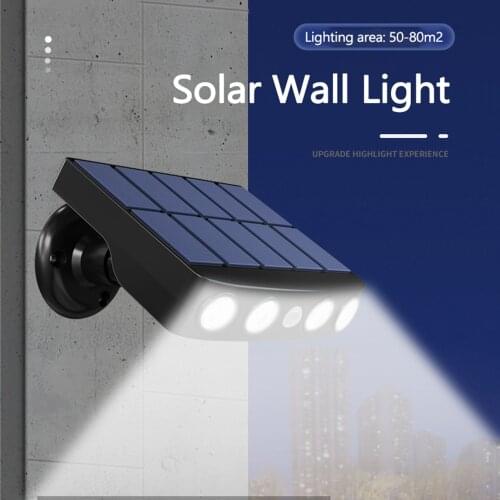 6W LED Solar Powered Wall Light IP55 Rotatable Waterproof Motion-Sensor solar Light Outdoor Garden solar Lamp with Holder