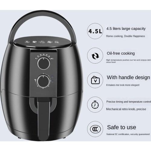 Air Fryer Household Multi-Function Large-Capacity Healthy Sootless Fryer Deep Frying Pan Air Fryer