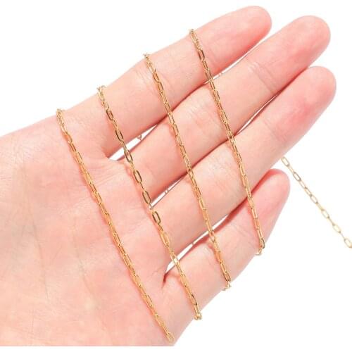 Handmade Stainless Steel Link Cable Chain Oval Gold/Silver Color DIY Making Necklace Bracelets Women Jewelry Findings 5x2mm,1M
