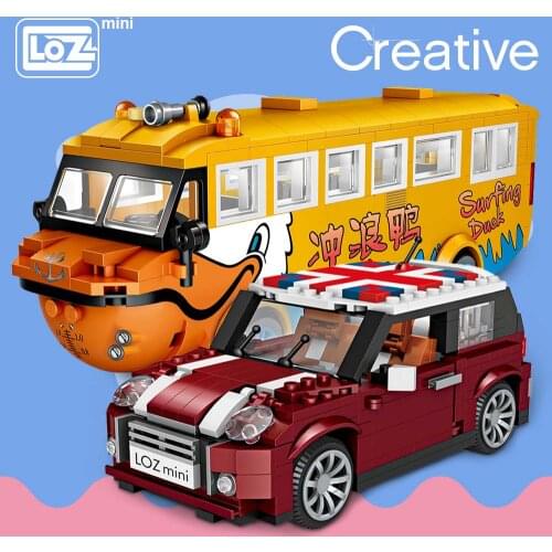 LOZ Mini Blocks Car Model Building Blocks Technic Creator Racing Car Assembly Toys for Children Educational Gifts DIY Bricks Fun
