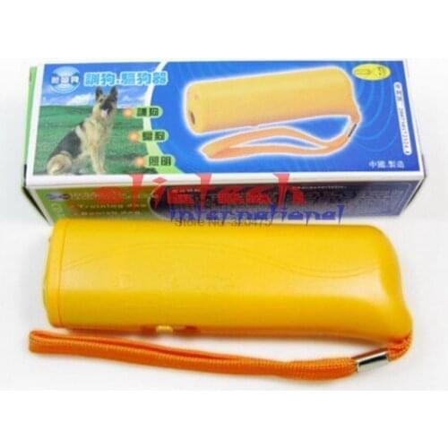 DHL 50pcs 3 in 1 Anti Barking Stop Bark Ultrasonic Pet Dog Repeller Training Device Trainer With LED