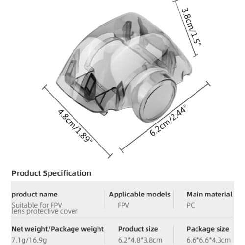 For FPV Combo Stabilizer Protective Cover Lens Cover Anti Pollution Dust Prevention And Anti Falling Accessories