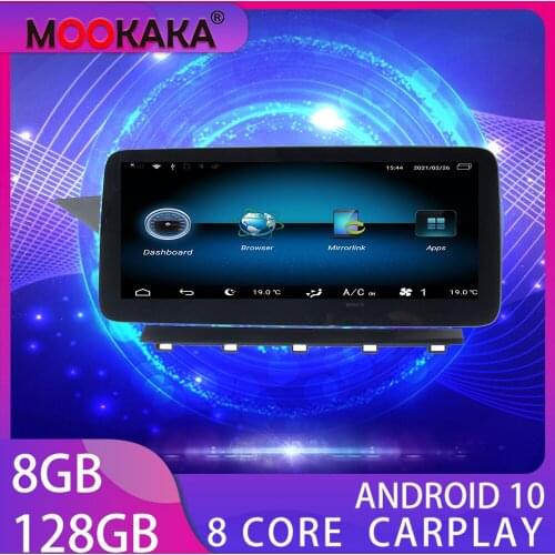 For Mercedes-Benz GLK X204 2008-2012 inch10.25 Android 10 Eight core GPS Navigation 128G CARPLAY Car Dvd Multimedia Player Auto