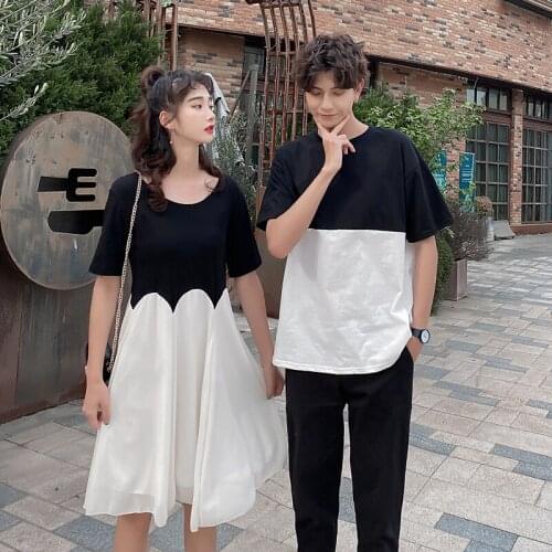 Actual 3168# couples dress summer niche design dress top couples clothing couples clothes