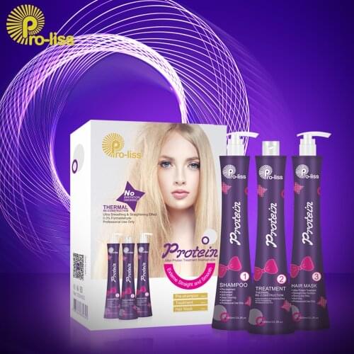 Hot Sale Salon 1000ml Hair Protein Free Formaldehyde Brazilian Keratin Treatment Without Formalin Straight Repair Damaged Hair