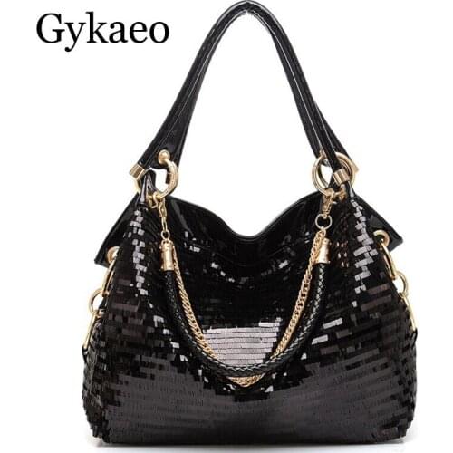 Gykaeo Womens Shiny Bags