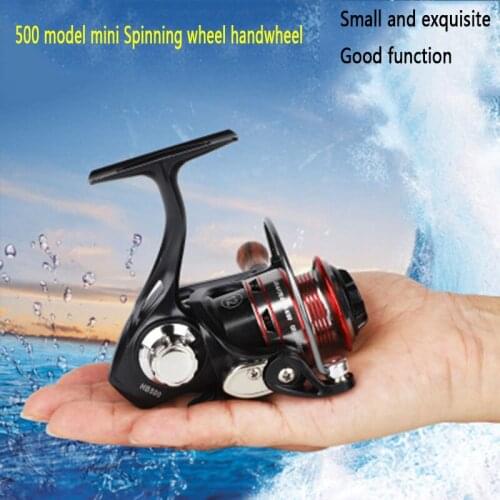 The New Best Selling Mini Hand Wheel Raft Fishing Wheel Pocket Dexterous Raft Rod 500 Spinning Wheel Sea Fishing Fishing Gear