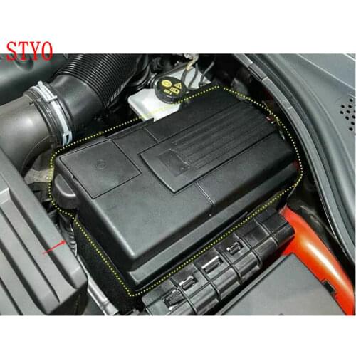 STYO Car Engine Battery Cover For TIGUAN Kodiaq Karoq Octavia Mk3 Superb Positive Negative Battery Anode Electrode Shell