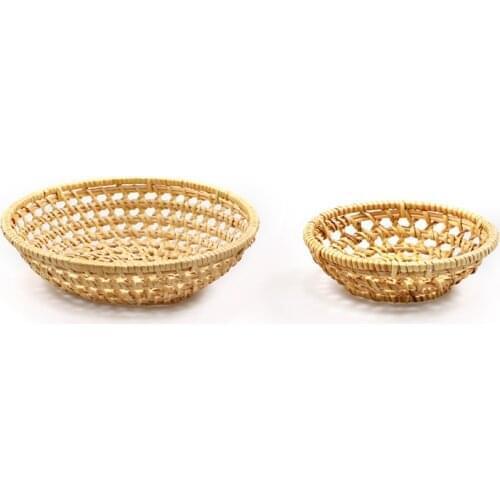 Montessori Materials Woven Basket for Storage Handmade Tray for Kids Preschool Kindergarten Child House Equipment