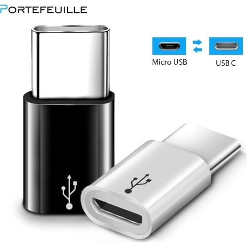 Micro USB To USB C Female For Xiaomi Mi 8 10 Redmi Note 7 Huawei P20 Pro P30 Lite Samsung S8 S9 Plus Note 8 9 USB Type C Adapter