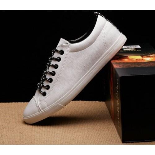 Men Vulcanized Shoes Simple Round Toe Casual Shoes Mens White Daily Shoes Footwear Male Zapatos Hombre Fashion Walkerpeak X1-25