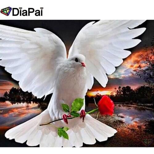 DIAPAI 100% Full Square/Round Drill 5D DIY Diamond Painting "Animal pigeon" Diamond Embroidery Cross Stitch 3D Decor A19865