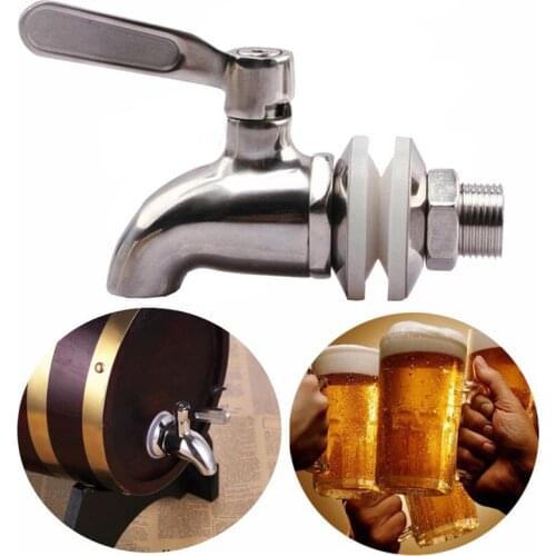 New Stainless Steel Faucet Tap Draft Beer Faucet for Home Brew Fermenter Wine Draft Beer Juice Dispenser Drink Fridge Kegs
