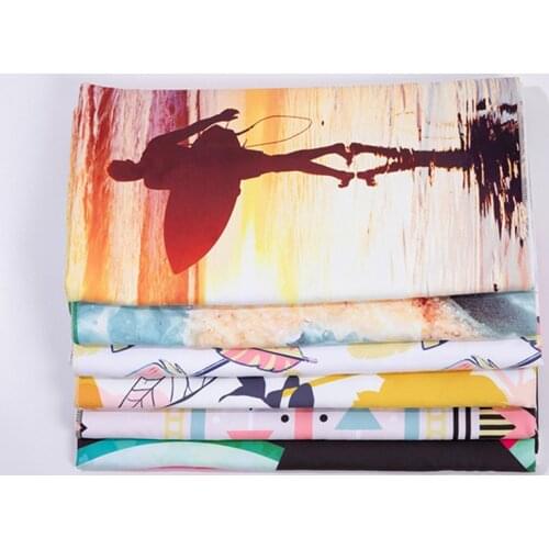 Beach sunset landscape Beach towel Quicky-dry Microfiber Bath Towels Beach cushion Swimming Non-stick sand Beach towel