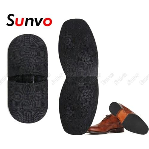 Rubber Soles for Shoes Repair for Men Leather Shoe Sole Anti Slip Ground Grip Half Outsoles Replacement DIY Forefoot Heel Pads
