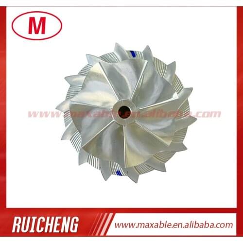 RHF5 45.00/61.98 mm 7+7 blades high performance turbocharger billet/milling/aluminum 2618 compressor wheel
