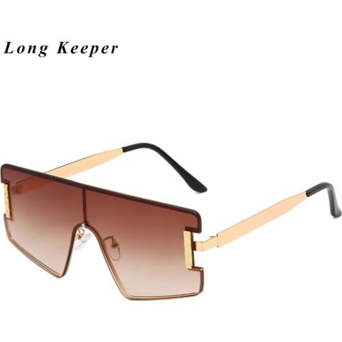 New Metal Sqaure Sunglasses Gradient Lens Color Ladies Sun Glasses Men Rimless Eyeglasses Vintage Round Eyewears Oculos de sol