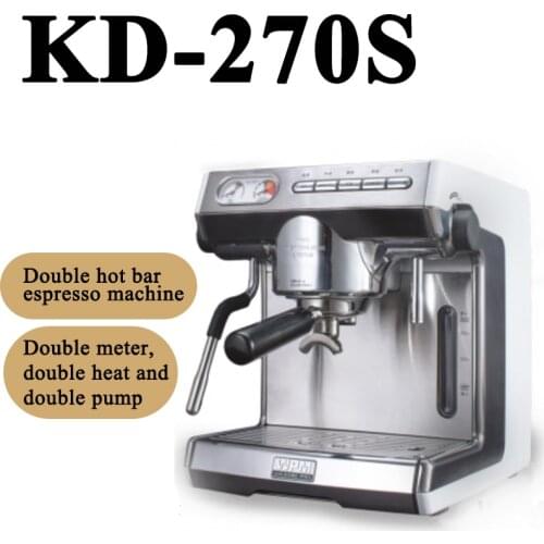 WELHOME Espresso Machine Coffee Maker Commerical Popular Semi-automatic KD-270S Home and Coffee shop espresso machine 220V