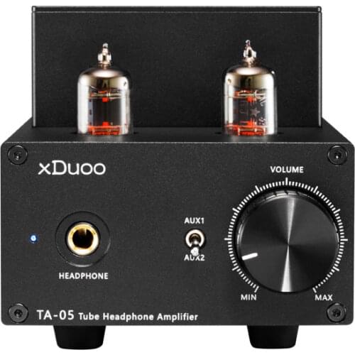 XDUOO TA-05 HiFi AUDIO Stereo Tube Headphone Amplifier AMP with Japan Capacitance 2* 6JI Tube 2* ST 772/882 Transistors AMP