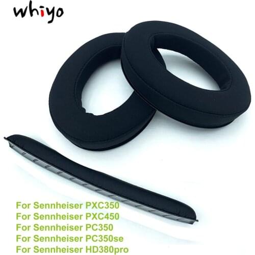 1 Pcs Headband Earpads Replacement for Sennheiser PXC350 PXC450 PC350 PC350se HD380 PRO Headset Cushion Bumper Cover Cups