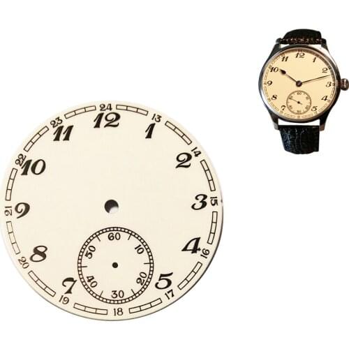 38.9mm Steel Watch Dial Watch Face Wirstwatch Plate For ETA 6498 ST36 Movement Repair Tool Parts