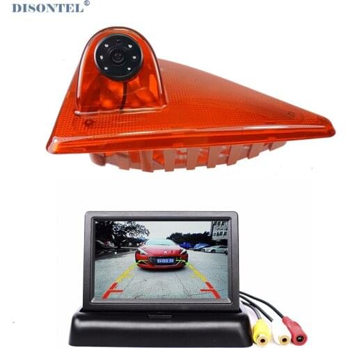 HD Car Brake Light Rear View Camera For Renault/Master With Built-in IR Led Light 12V With 4.3" LCD Monitor