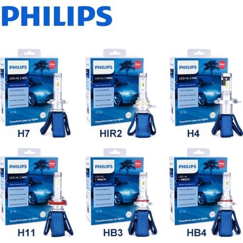 Philips H4 LED H7 HB3 9005 9006 HB4 H11 H16(JP) 9012 HIR2 Car Lights 6000K auto High Low Beam 12V nebbia copper strip Fog Lamp