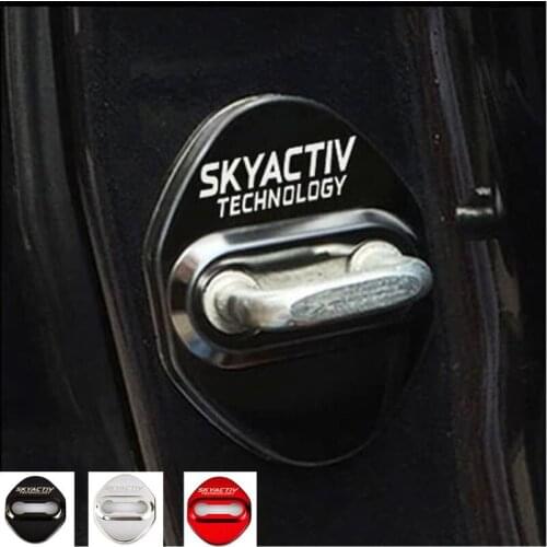 Car Styling Door Lock Cover Emblems Case For Mazda SKYACTIV Logo 3 6 CX 5 CX-5 2 CX3 CX-7 CX-9 5 7 9 Auto Stickers Accessories