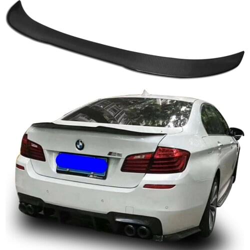 Car Styling Carbon Fiber Modified Rear Spoiler Tail Trunk Wing Decoration For BMW 2011-17 F10 5 Series 4 Door Sedan 2010-2016