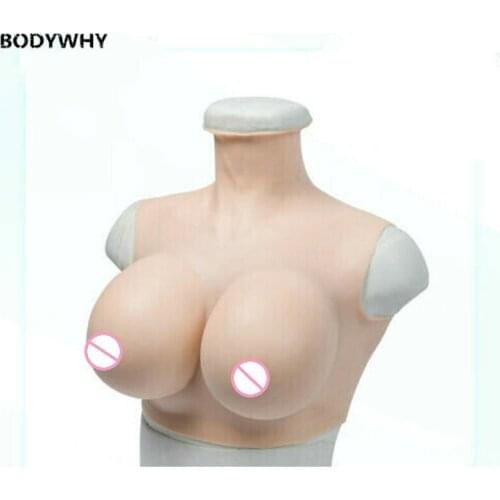 G CUP Silicone Fake Breast Form Crossdresser Drag Queen Top Quality Realistic Soft Boobs Bionic Skin Transgender Mastectomy Bra