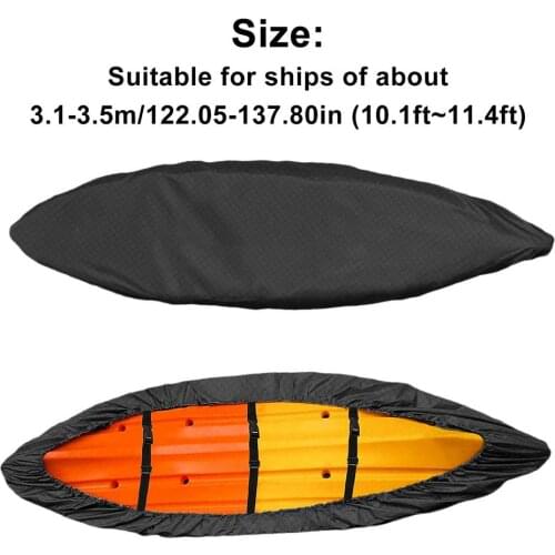 Kayak Covers For Outdoor Storage Waterproof 420D Oxford Cloth PU Material Cover Accessories For 3.1-3.5M (10.1ft~11.4ft) Boat