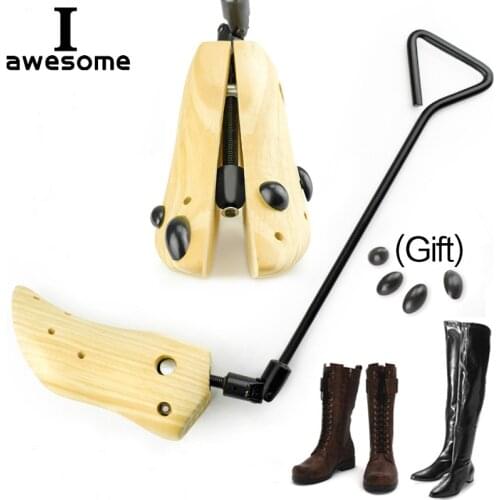 Wooden shoe trees Expanded For High Heels Boots Shape shoes tree Adjustable Wood Professional Shoe Stretcher Female Expansion
