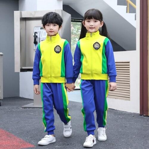 Childrens School Uniform Clothing Set Boys Girls College Sports Meeting Business Custome Spring And Autumn Kids Student Uniform