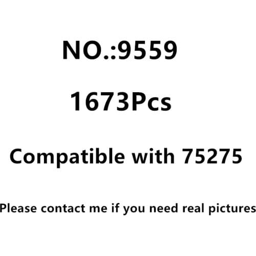 IN STOCK Childrens Building Block 9559 1673Pcs Compatible with Star A-Wing Starfighter 75275 MOC Assembly Toys Childrens Gifts